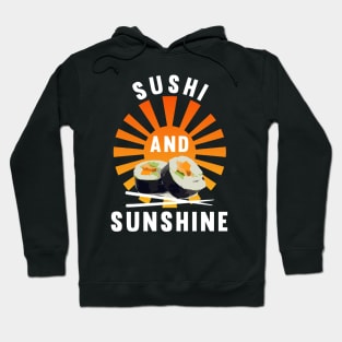 Sushi and Sunshine Sunset Beach - Summer Food Hoodie